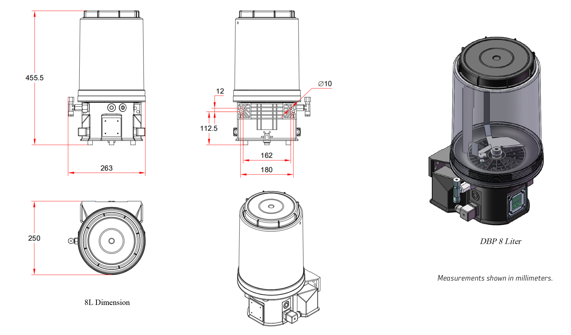 8L Dimensional Schematics